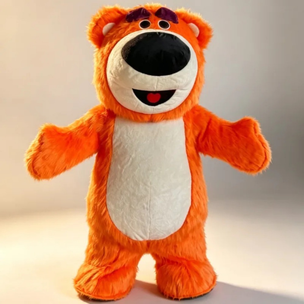 Suits - Costume da Mascotte Orso Arancione Gonfiabile,