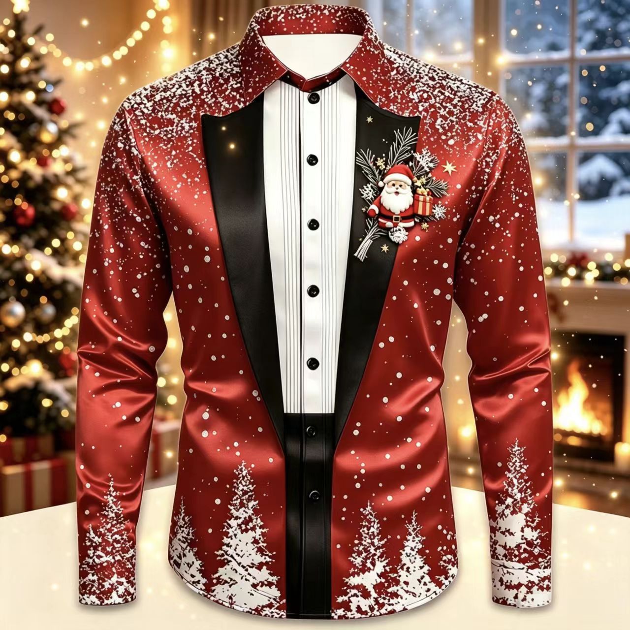 Camicia da uomo in raso a mani - Mens Satin Silk Dress Shirt recensione e prezzo