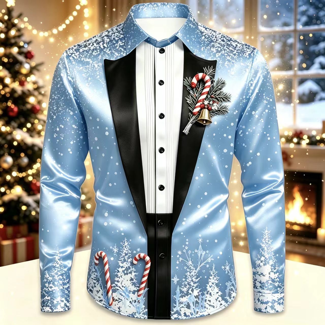 Camicia da uomo in raso a mani - Mens Satin Silk Dress Shirt recensione e prezzo